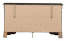 LouisPhillipe 6-Drawers Dresser, Gray
