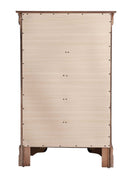 LouisPhillipe 31"L x 48"H 5-Drawers Chest, Cappuccino
