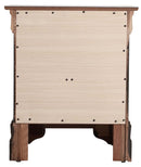 LouisPhillipe 21"L x 24"H 2-Drawers Nightstand, Cappuccino