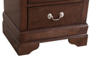 LouisPhillipe 2-Drawers Nightstand, Cappuccino