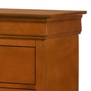 LouisPhillipe 5-Drawers Chest, Oak