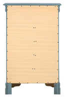 LouisPhillipe 5-Drawers Chest, Teal