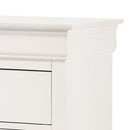 LouisPhillipe 5-Drawers Chest, White