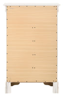 LouisPhillipe 5-Drawers Chest, White