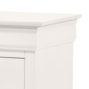 LouisPhillipe 2-Drawers Nightstand, White