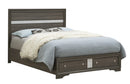 Madrid Full Storage Bed, Gray