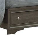 Madrid King Storage Bed, Gray