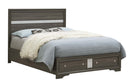 Madrid Queen Storage Bed, Gray
