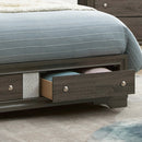Madrid Queen Storage Bed, Gray
