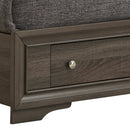 Madrid Twin Storage Bed, Gray