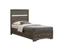 Madrid Twin Storage Bed, Gray