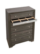 Madrid 6-Drawers Chest, Gray