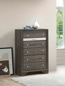Madrid 6-Drawers Chest, Gray