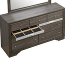 Madrid 9-Drawers Dresser, Gray