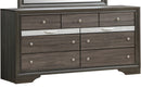 Madrid 9-Drawers Dresser, Gray