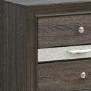 Madrid 3-Drawers Nightstand, Gray