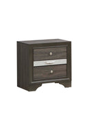 Madrid 3-Drawers Nightstand, Gray