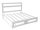 Madrid Full Storage Bed, Espresso