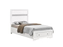 Madrid Twin Storage Bed, White