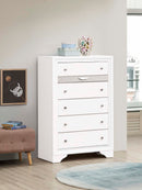 Madrid 6-Drawers Chest, White