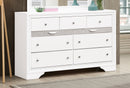 Madrid 9-Drawers Dresser, White