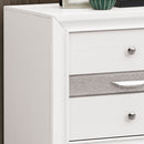 Madrid 3-Drawers Nightstand, White