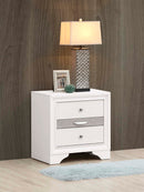 Madrid 3-Drawers Nightstand, White