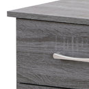 Boston 3-Drawers Nightstand, Gray