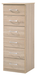 Boston 6-Drawers Chest, Sandle Wood