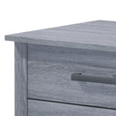 Hudson 3-Drawers Nightstand, Gray