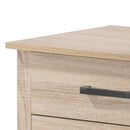 Hudson 3-Drawers Nightstand, Sandle Wood