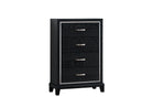 Livingston 4-Drawers Chest, Black