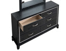 Livingston 6-Drawers Dresser, Black