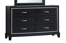 Livingston 6-Drawers Dresser, Black