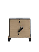 Livingston 2-Drawers Nightstand, Black