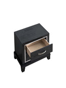 Livingston 2-Drawers Nightstand, Black