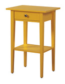 Dalton 1-Drawer Nightstand, Yellow