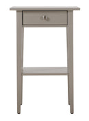 Dalton 1-Drawer Nightstand, Silver Champagne