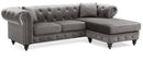 Nola 98in Sofa, Dark Gray