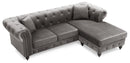 Nola 98in Sofa, Dark Gray