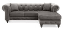 Nola 98in Sofa, Dark Gray
