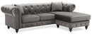 Nola 98in Sofa, Dark Gray