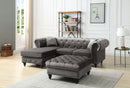 Nola 98in Sofa, Dark Gray