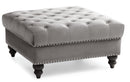 Nola Ottoman, Dark Gray