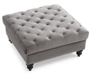 Nola  Ottoman, Dark Gray