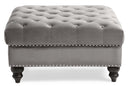 Nola  Ottoman, Dark Gray