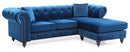Nola 98in Sofa, Navy Blue