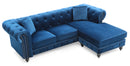 Nola 98in Sofa, Navy Blue