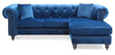 Nola 98in Sofa, Navy Blue