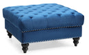 Nola Ottoman, Navy Blue